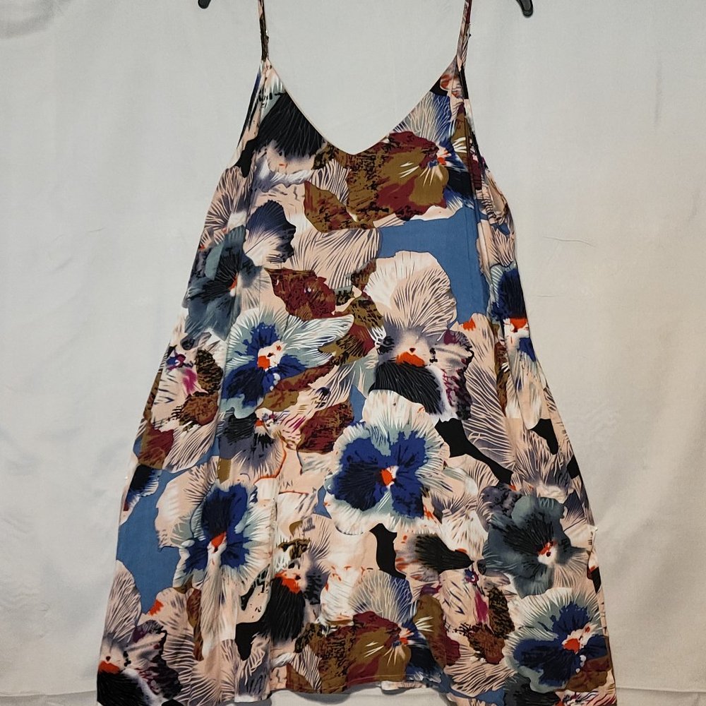 Entro Brand Lg multi-colored rayon spaghetti tank
